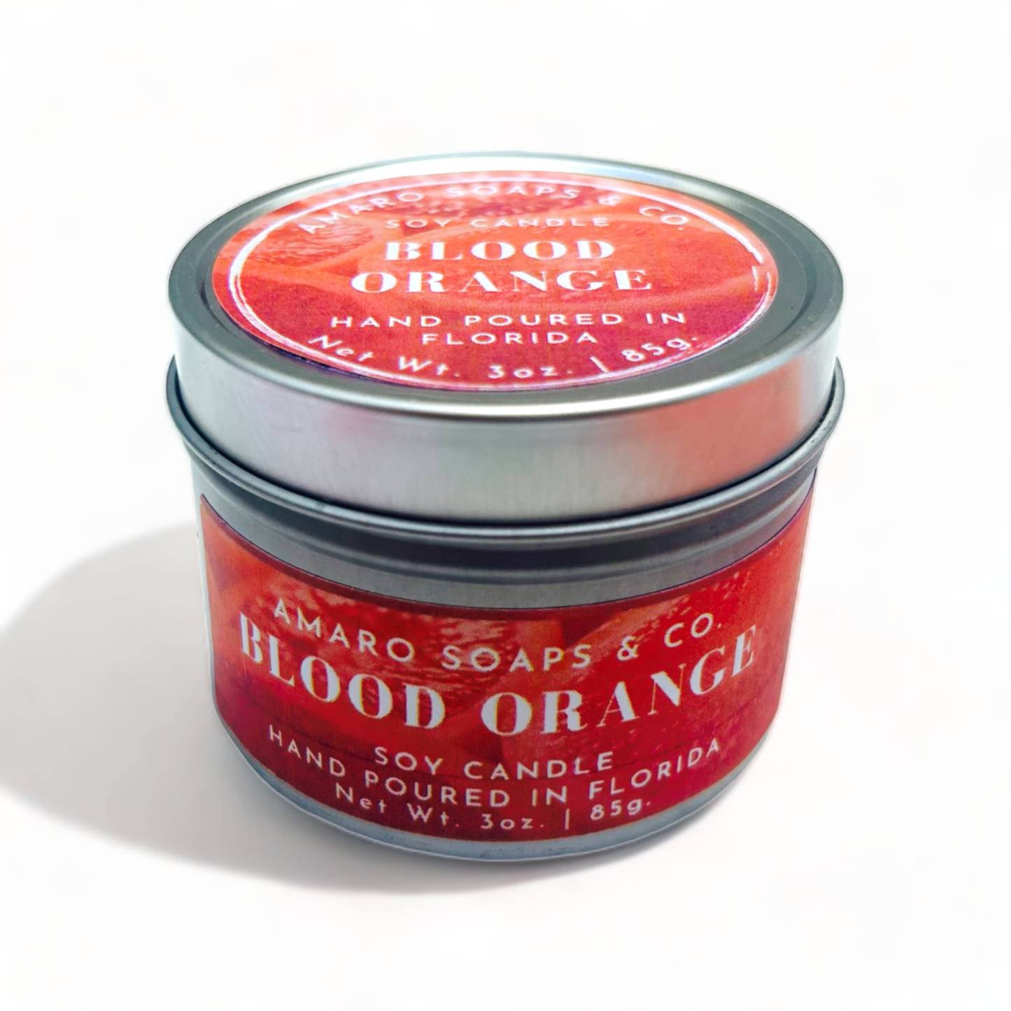 Blood Orange Soy Candle Tin