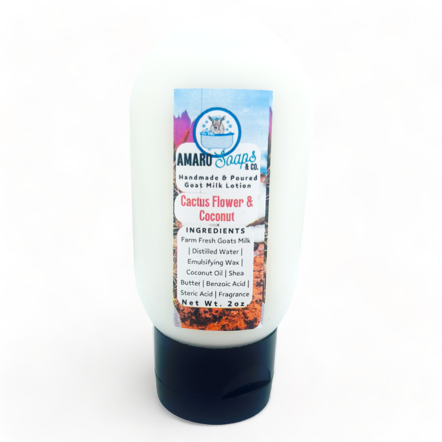Cactus Flower & Coconut Travel Goat Milk Lotion