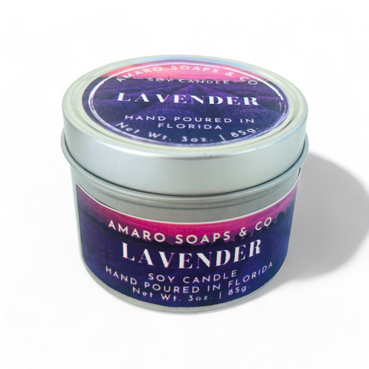 Lavender Soy Candle Tin
