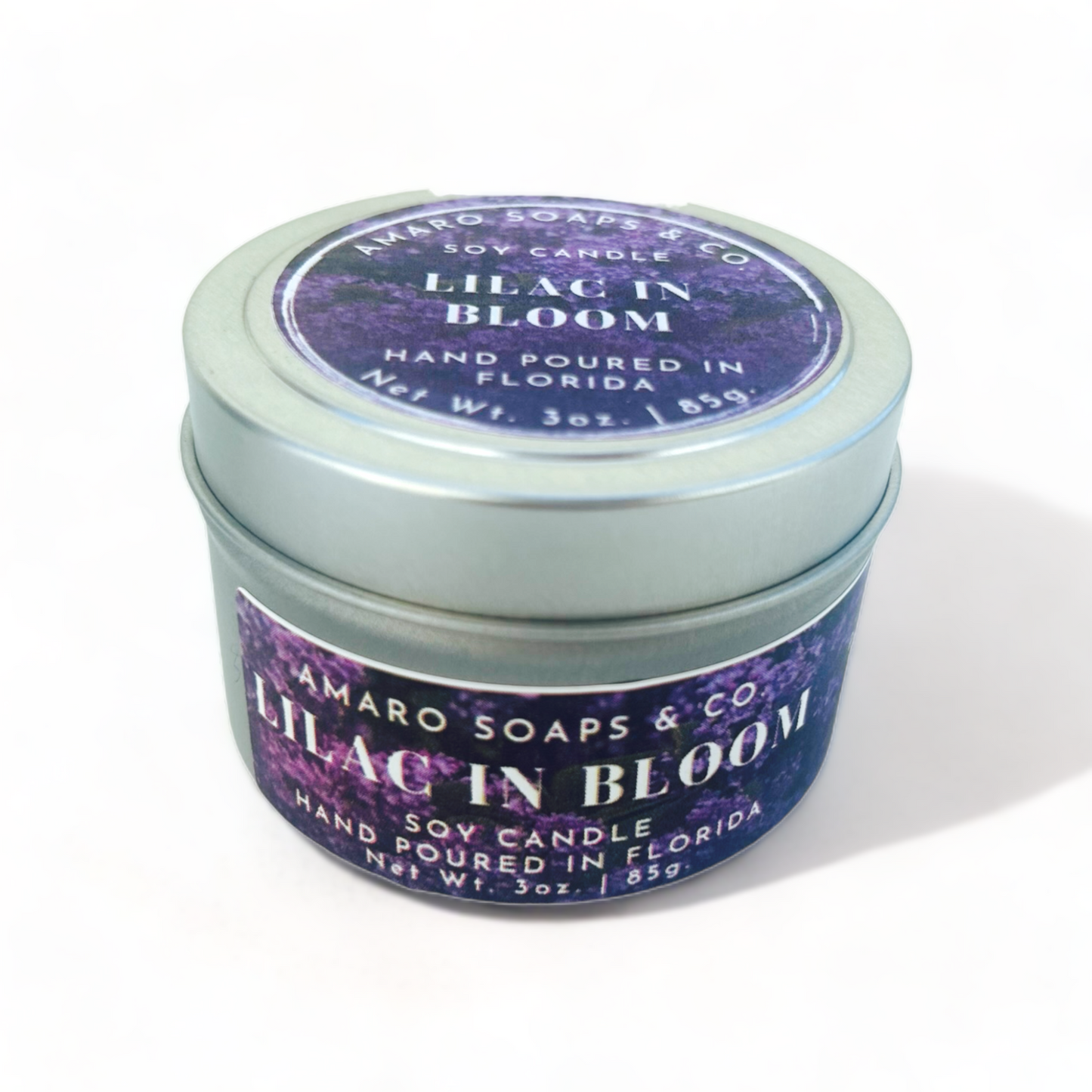 Lilac in Bloom Soy Candle Tin