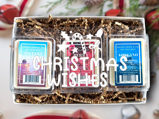 Wax Melt Trio Clear Top Gift Set