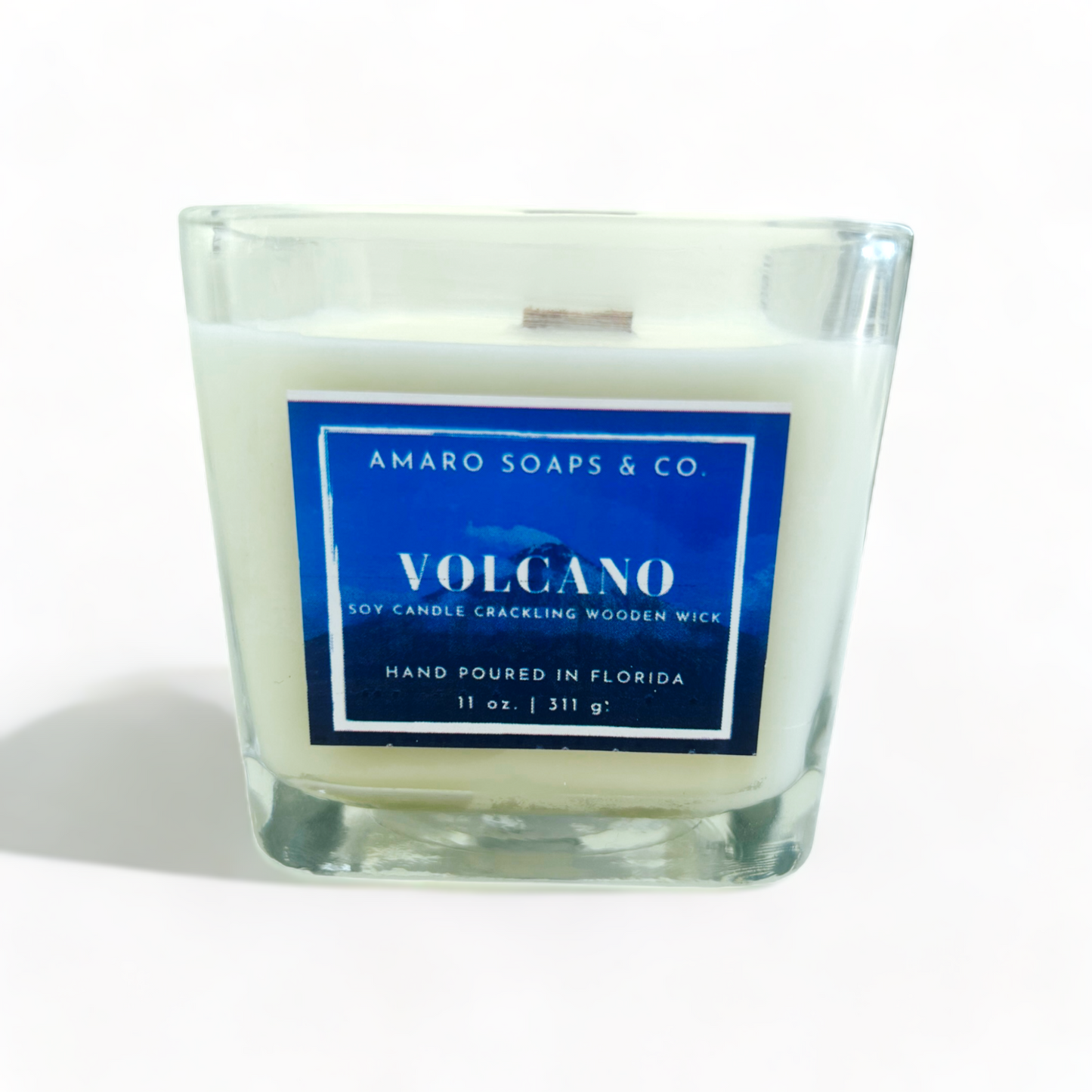 Volcano Wooden Wick Soy Candle