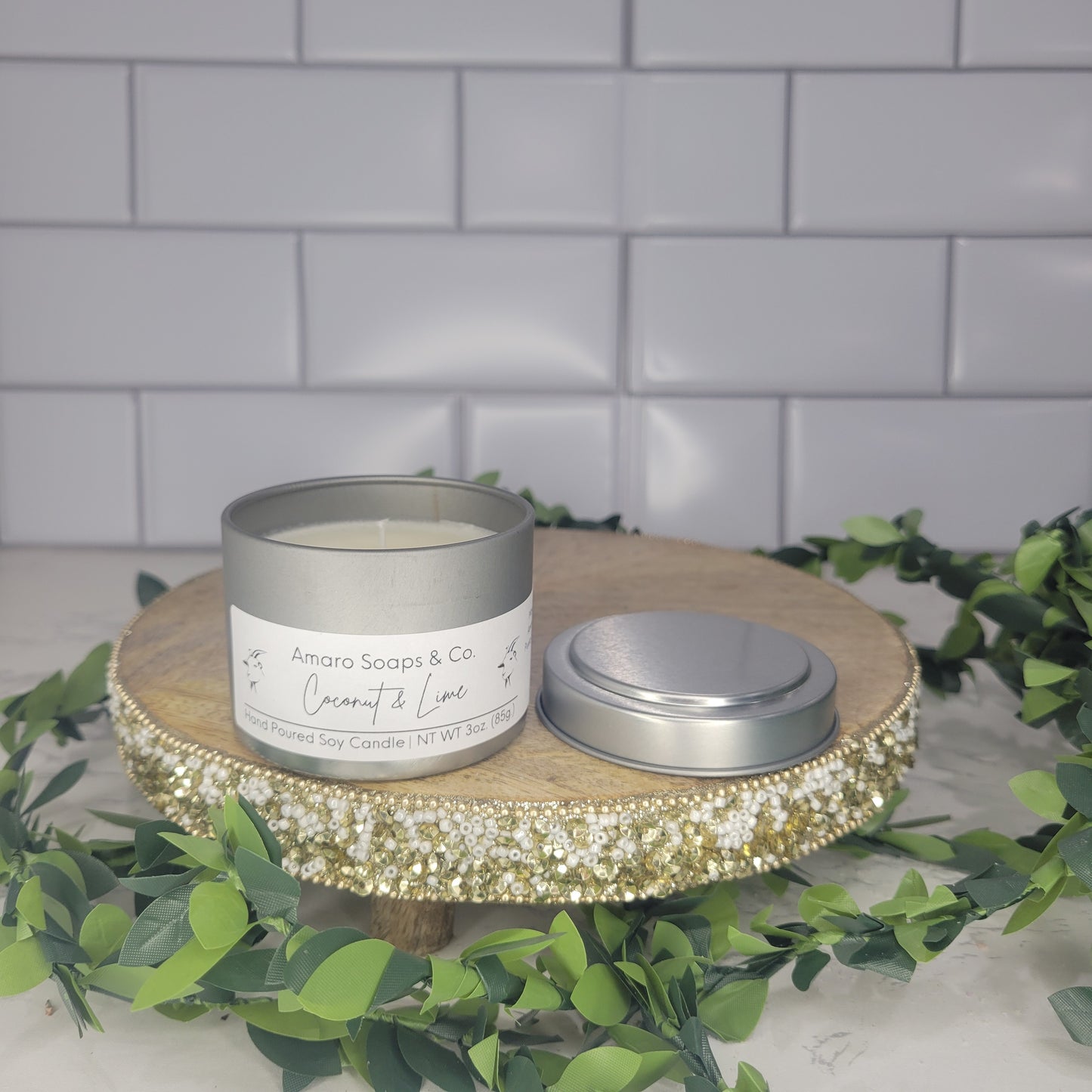 Coconut & Lime Soy Candle Tin