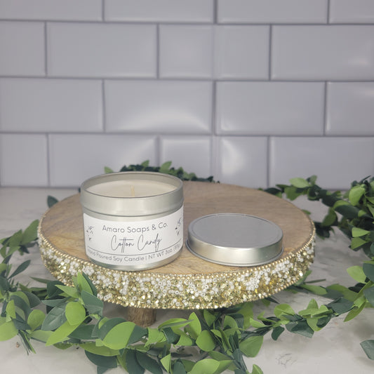 Cotton Candy Soy Candle Tin