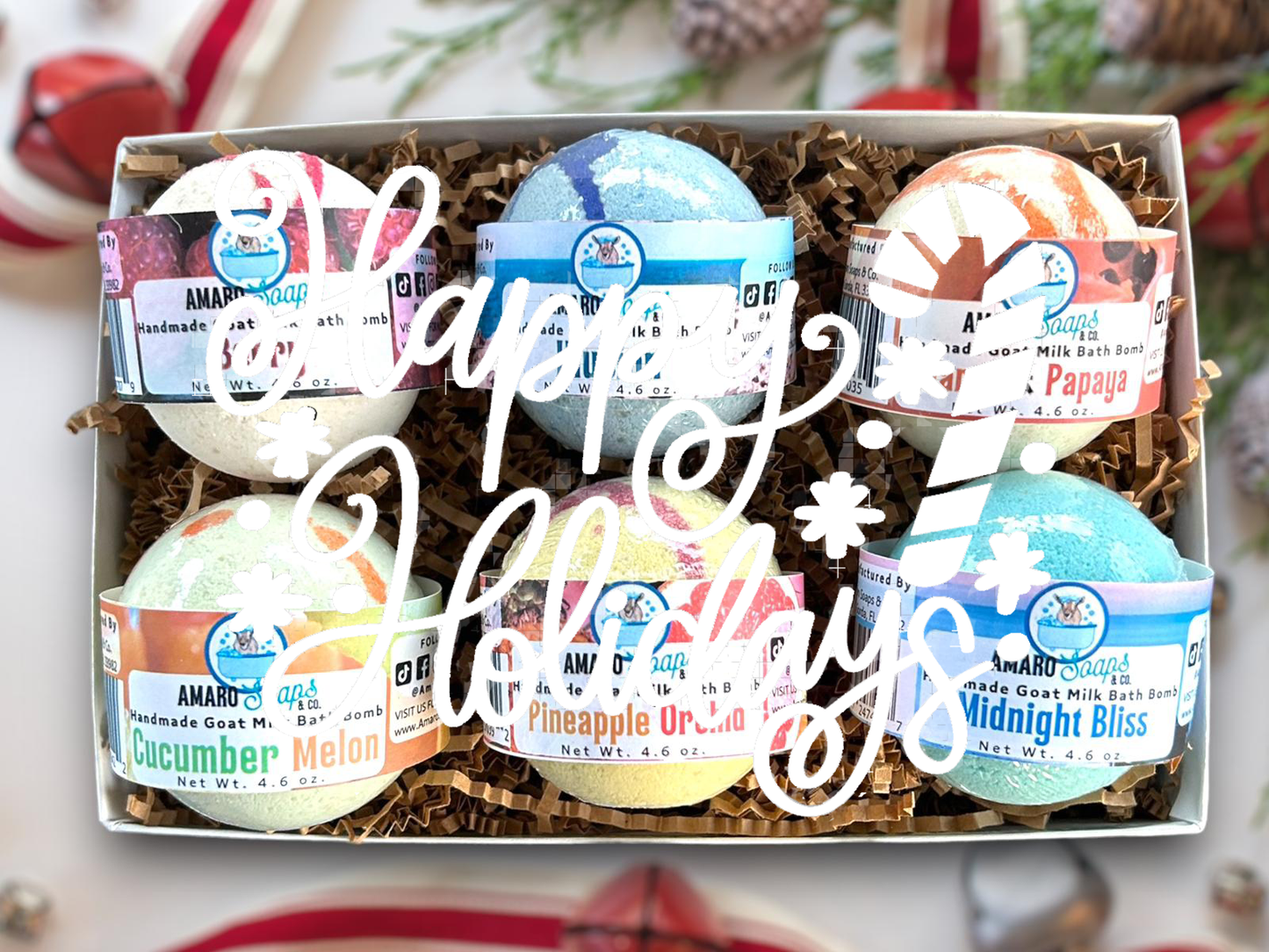 Bath Bomb Variety Clear Top Gift Set