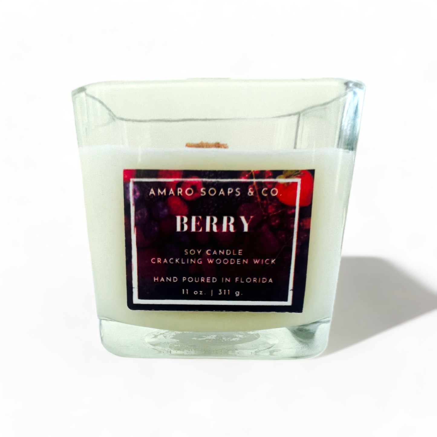 Berry Wooden Wick Soy Candle
