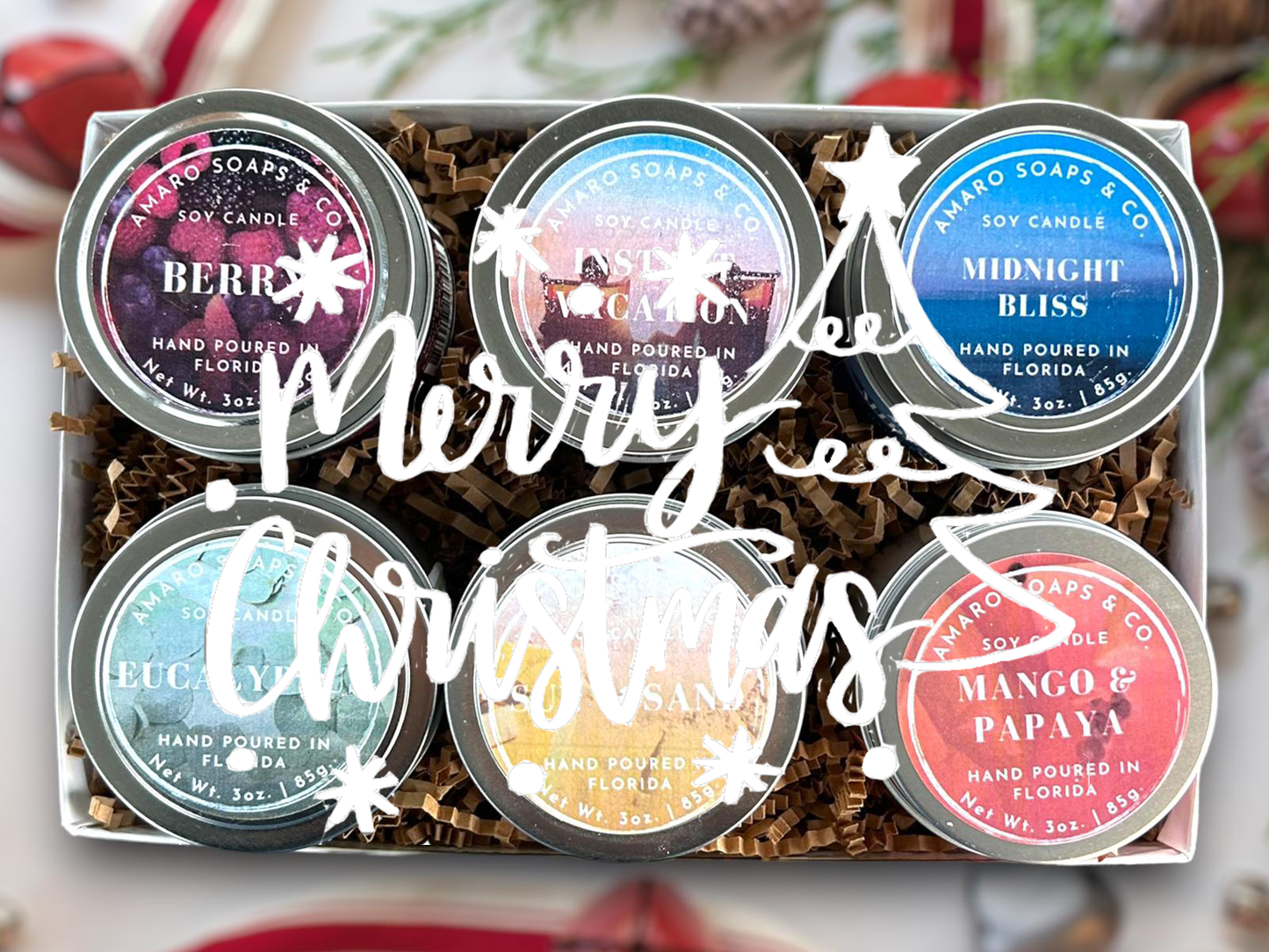 Candle Variety Clear Top Gift Set