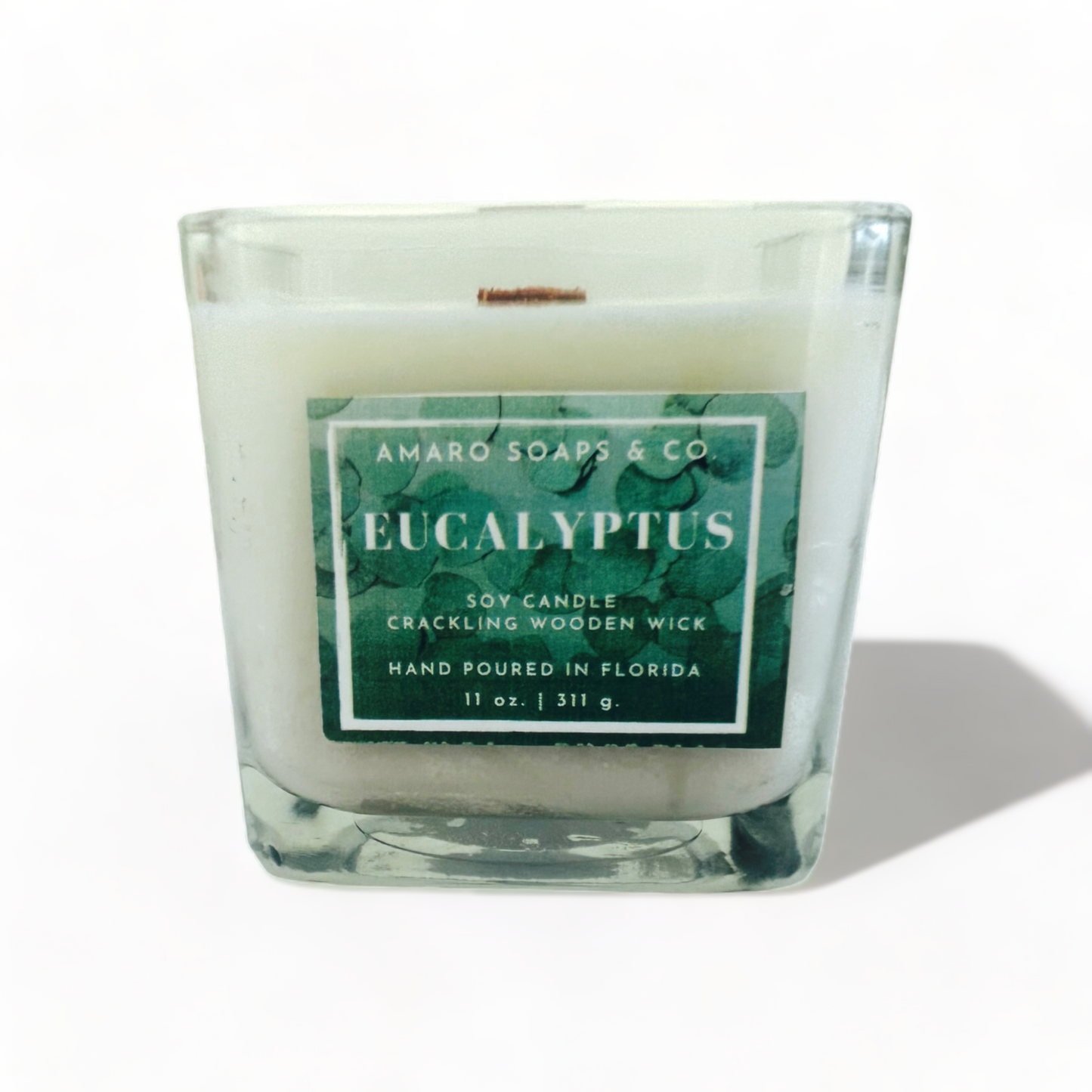 Eucalyptus Wooden Wick Soy Candle
