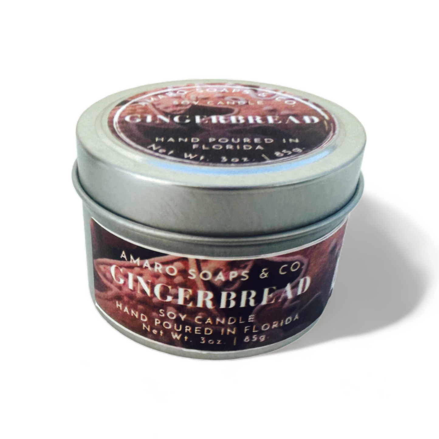 Gingerbread Soy Candle Tin