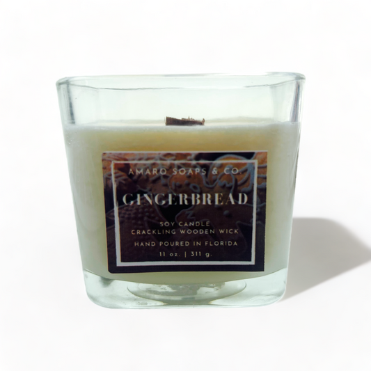 Gingerbread Wooden Wick Soy Candle