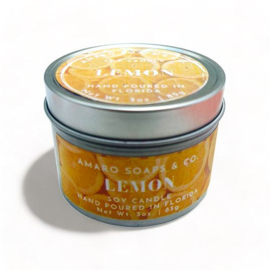 Lemon Beeswax Candle Tin