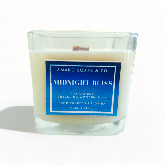 Midnight Bliss Wooden Wick Soy Candle