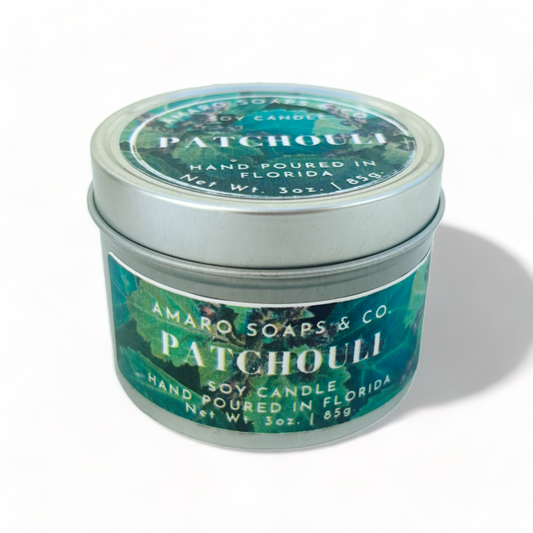 Patchouli Soy Candle Tin