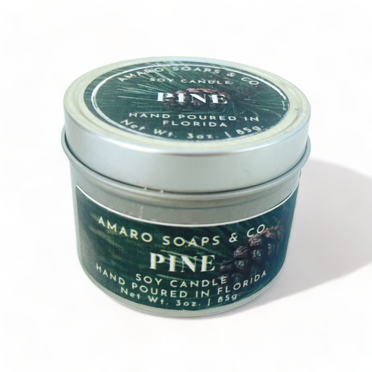 Pine Soy Candle Tin