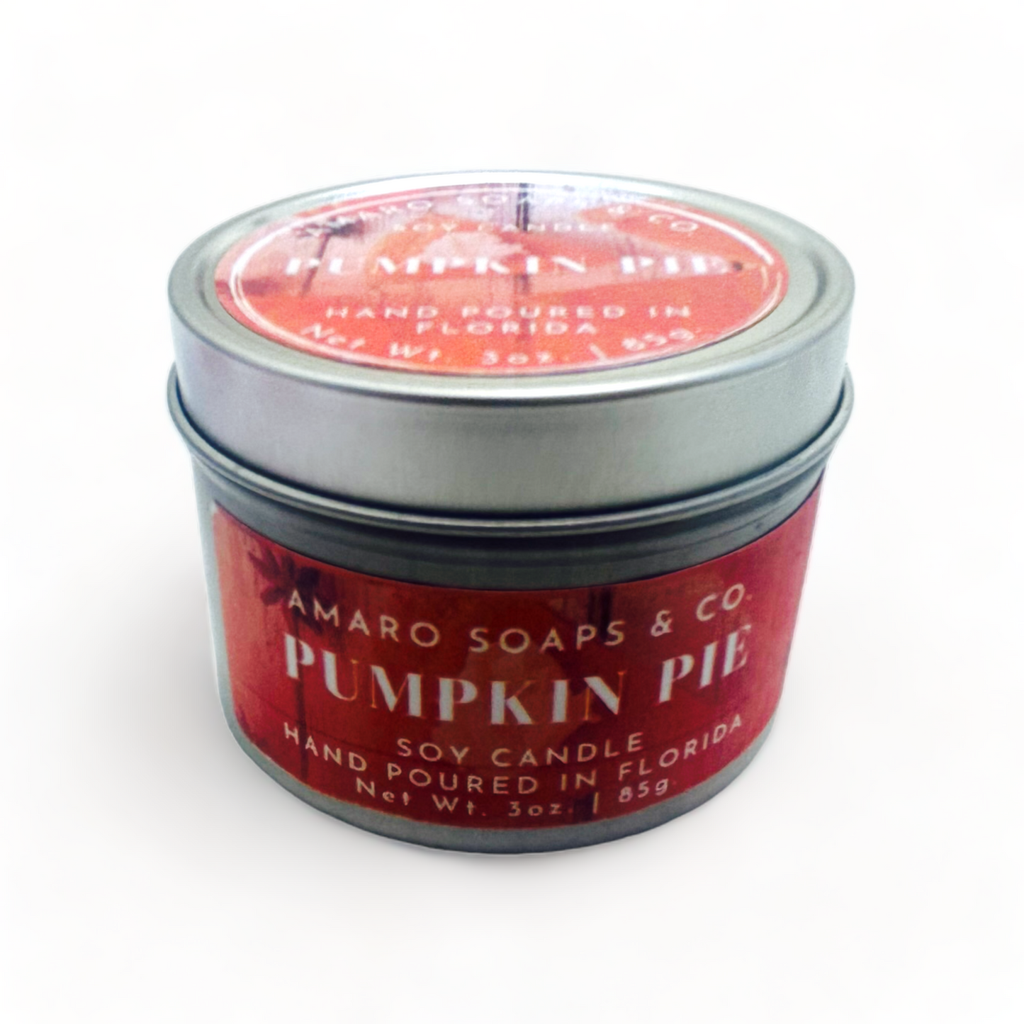 Pumpkin Pie Soy Candle Tin