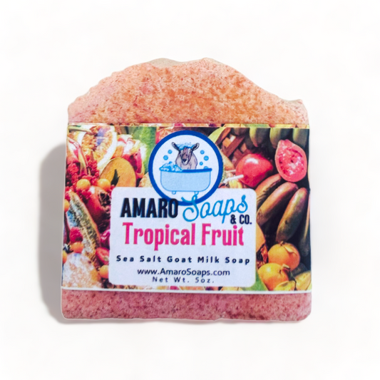Tropical Fruit Sea Salt Goat Milk Soap Bar