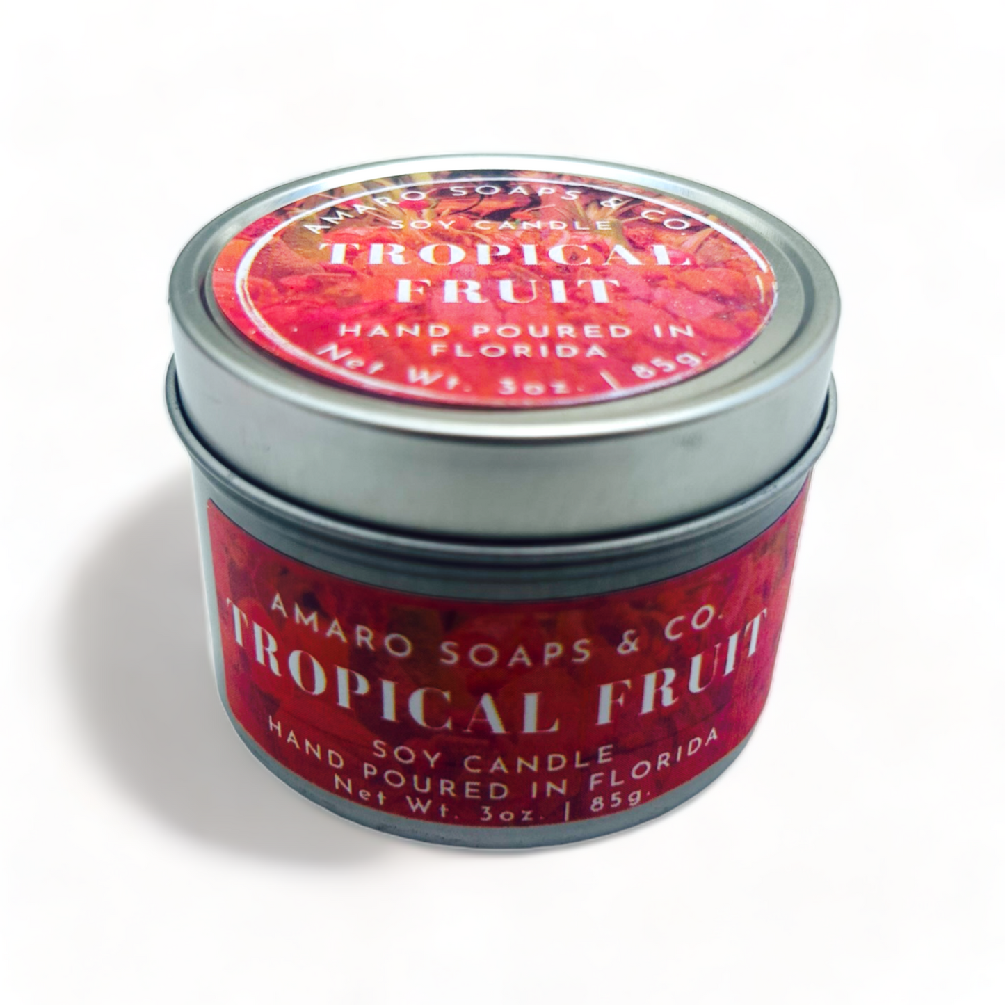 Tropical Fruit Soy Candle Tin