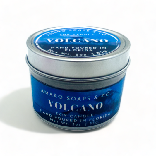 Volcano Soy Candle Tin