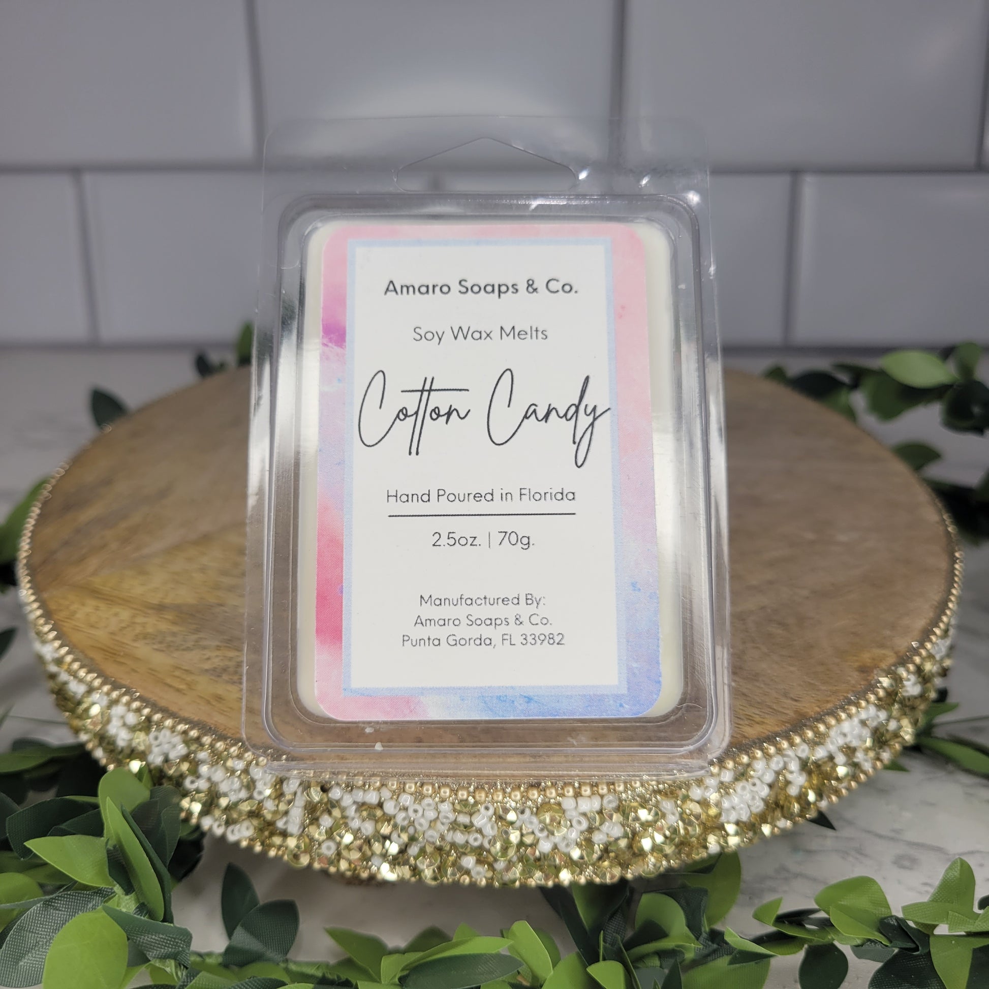 Pink Cotton Candy Scented Wax Melts, 2.5oz