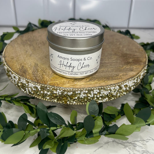 Holiday Cheer Soy Candle Tin