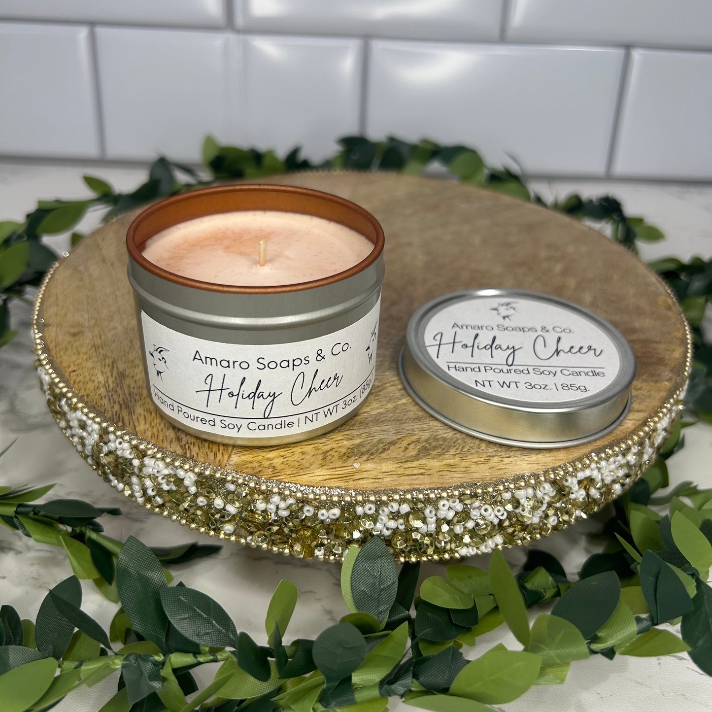 Holiday Cheer Soy Candle Tin